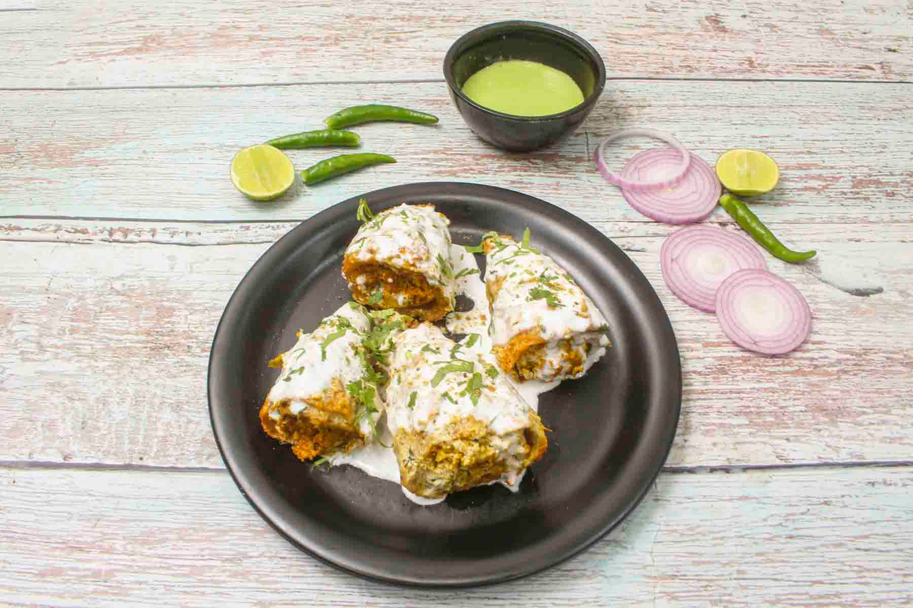 Paneer Stuff Malai Chaap Tikka